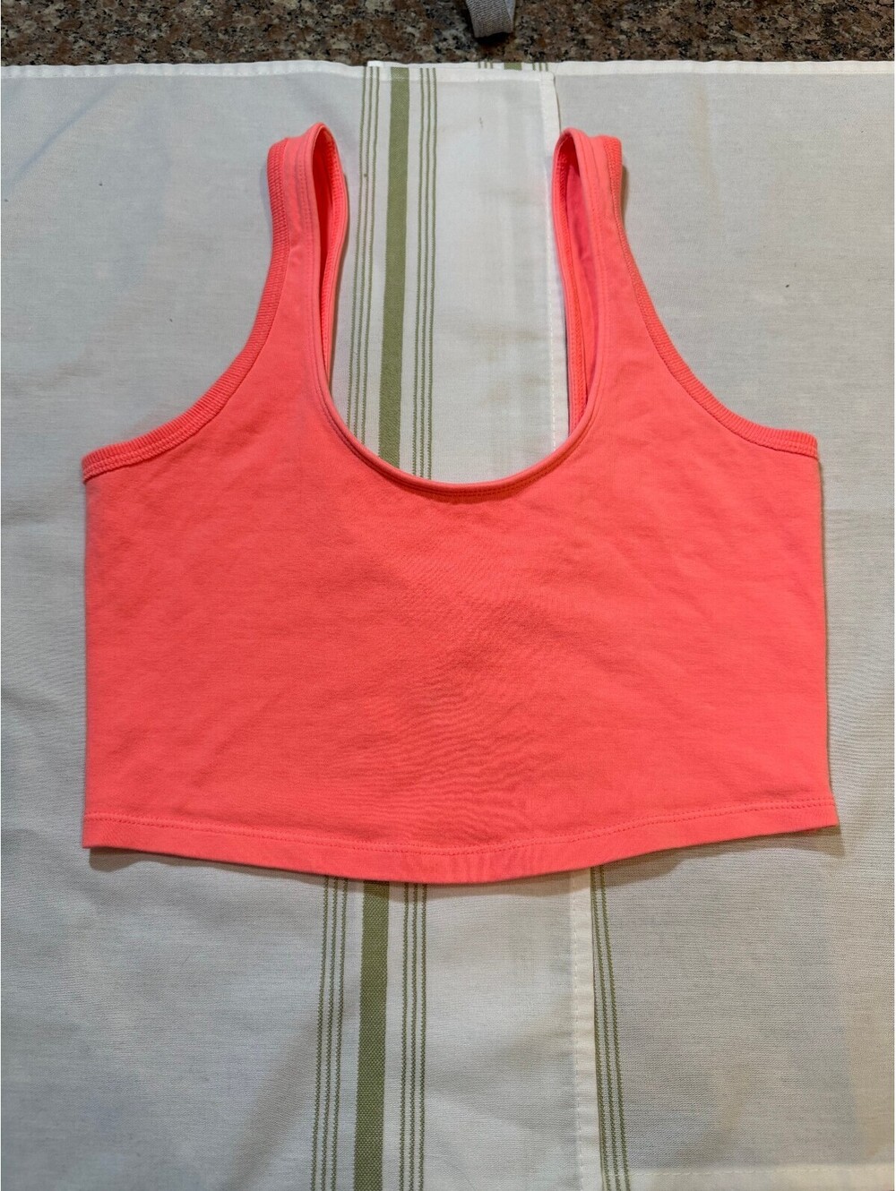 FP Movement Coral Pink Crop Tank Top Size S